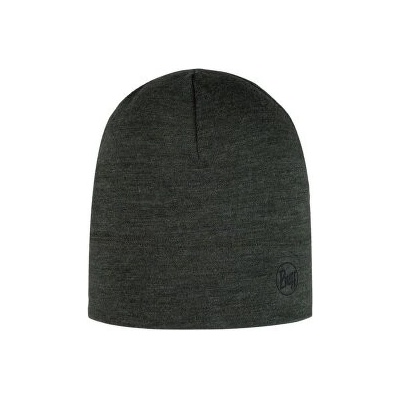 Buff Midweight merino Wool Hat Forest Night Melange 118006 SOLID BARK hnědá