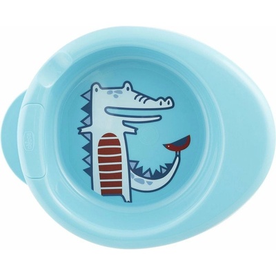 Chicco Talíř Warmy 6 m+ Modrá