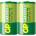 GP Batteries Цинк карбонова батерия GP Greencell 13G-S2, R20, 2 бр. в опаковка - shrink, 1.5V (GP-BM-13G-S2)