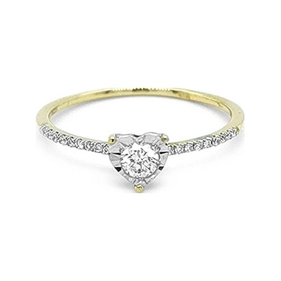 Beny Jewellery zlatý zásnubní s diamanty 2011246