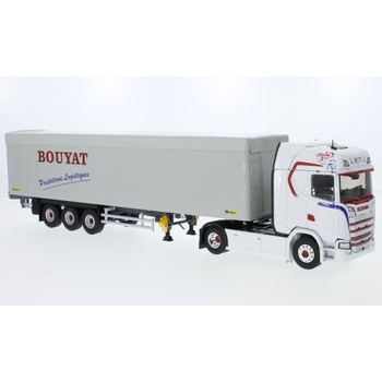 Camion ELIGOR 1/43 – SCANIA S 500 4x2 Blanc, Remorque Transports GELIN, Neuf