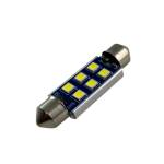 Лед крушка за плафон с 6 SMD диода 41мм - Canbus (S3030C41)