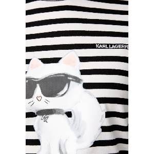 Karl Lagerfeld блуза с дълги ръкави дамска от памук IKON (B3W17043) - answear - 234,50 лв