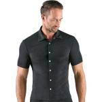 Svenjoyment Shimmering Lurex Tight-fitting Shirt with Short Sleeves 2161940 Black S