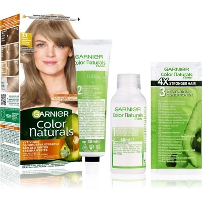 Garnier Color Naturals permanentní barva na vlasy 7 ,1 Přirozená popelavá blond 60 +40 +12 ml