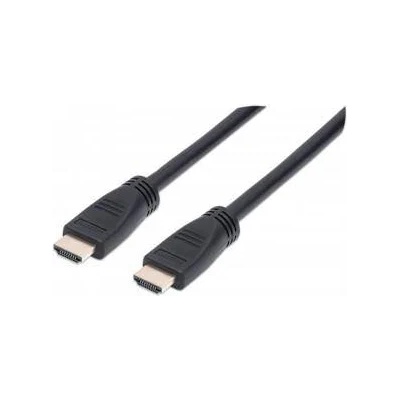 Manhattan HDMI кабел с Ethernet за монтаж в стена MANHATTAN CL3 HEC ARC 3D 4K MM Shielded Черен, 353977