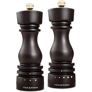 Cole & mason (Англия) Комплект мелнички за сол и пипер COLE & MASON LONDON Precision - 18 см - цвят тъмен шоколад (Cole & Mason H 233122)
