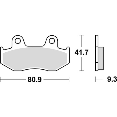 Brzdové destičky, BRAKING (sinterová směs CM44) 2 ks v balení BRAKING M501-265
