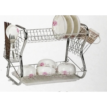 Image 1 of Сушилник за съдове 2 нива 38см. - никел (И02-13138)