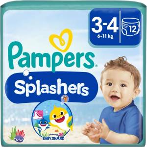 Pampers Splashers Ушни пелени 6-11kg Midi 3-4 (12бр) (81666974)