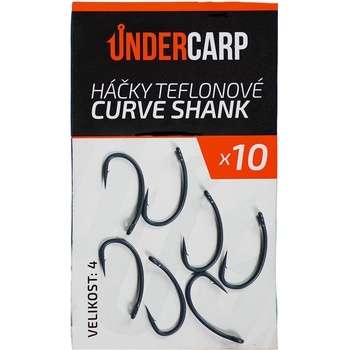 UnderCarp Teflonové CURVE SHANK vel.4 10 ks