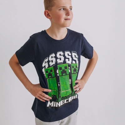 Tričko Minecraft Creeper Black SSSS