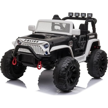 Mamido Elektrické autíčko jeep Power Polícia čierna biela