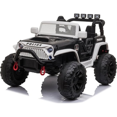 Mamido Elektrické autíčko jeep Power Polícia čierna biela