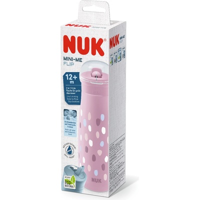 Nuk Чаша NUK - Mini-Me Flip, 450 ml, 12+ месеца, Лилава на точки (10225327)