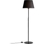 TopMebel Vilo TopMebel E27 метална/плат ПВЦ подова лампа в черен цвят Ø35x152cm