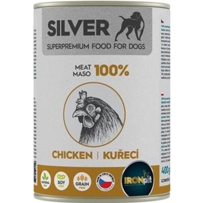 IRONpet Silver Dog Kuracie 100% 400 g