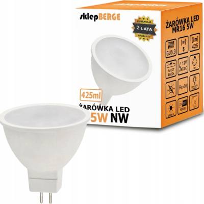 Milio LED žiarovka 12V MR16 5W 425 lm neutrální biela
