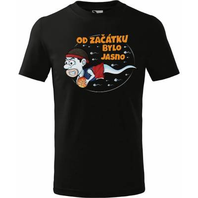 IMPAR Tričko Basketbalová spermie dětské Černá