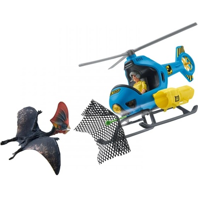Schleich Комплект фигурки Schleich Dinosaurs - Хеликоптер за лов на динозаври (41468-37576)