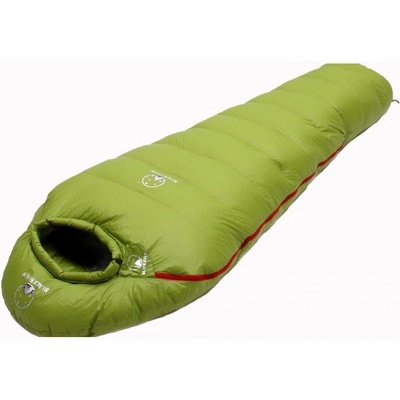 MXM bs-400 Най-евтин спален чувал с пух 400 г пух / до 0° - зелен Цип от дясната страна