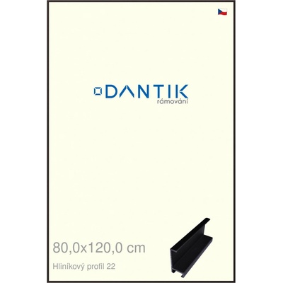 DANTIK rám na obraz 80 x 120 Černá matná