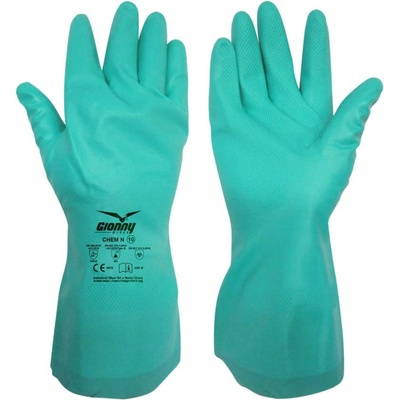 PAYPER chem n green s00320-p077 / Нитрилни ръкавици за защита от химически и микробиологични рискове - зелени 11 (s00320p0770700011)
