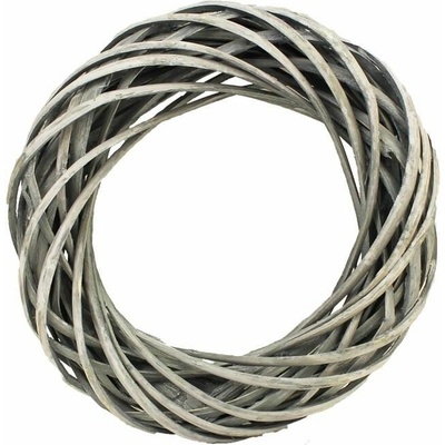 MOREX s.r.o. Věnec šedý proutěný 20 cm