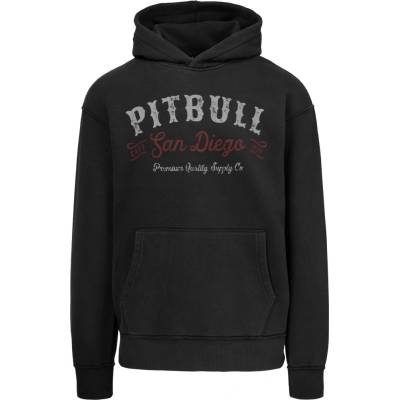 PitBull West Coast KP mikina STRENGHT & RESPECT washed grafitová