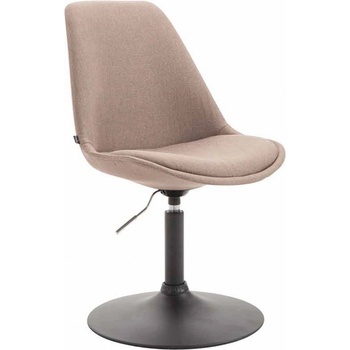 Design Shop Maverick B látka podnož kov černá matná Šedo hnědá Taupe