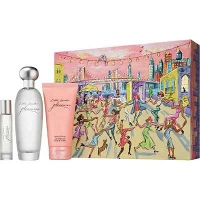 Estée Lauder Pleasures EDP 100 ml + tělové mléko 75 ml + EDP 10 ml