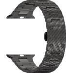 Techsuit Каишка за Apple Watch 1/2/3/3/4/4/5/5/6/6/7/8/7/8/9/10/10/SE/SE 2 (38/40/41/42 mm ) - Каишка за часовник (W052) - Черна (KF2324405)