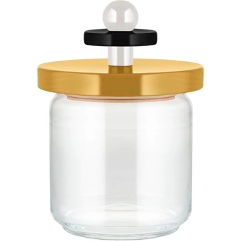 Alessi Кухненски буркан за съхранение 100 COLLECTION, 750 мл, жълт, стъкло, Alessi (ALES16751)