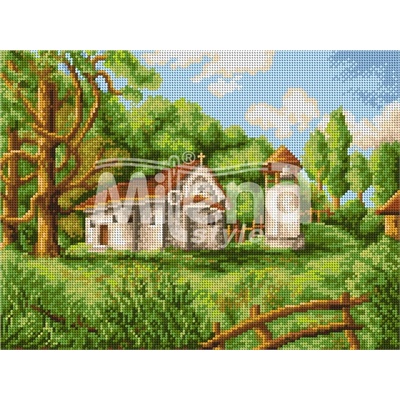 Milena Style Българска църква - гоблен със схема конци Ariadna 1: 4