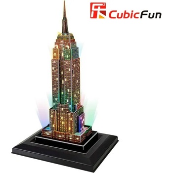 CubicFun 3D пъзел с LED светлини 38 части CubicFun - Empire State Building (USA)