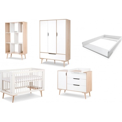 Klupś Dětský pokoj Sofie s 3 dvéřovou skříní a bílou postýlkou – Zboží Dáma Klupś Dětský pokoj Sofie s 3 dvéřovou skříní a bílou postýlkou – Zboží Dáma