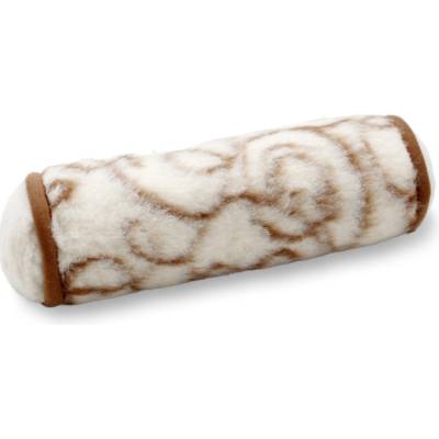 Wooline podhlavník válec béžovo zlatá 40x15