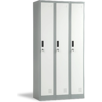 Carmen Метален шкаф cr-1242 j lux - сив / тъмносив (3580012_1)