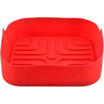 Rosberg Силиконова форма за Airfryer Rosberg R51980SS, 20.5x20.5x5.5 см, Червен (R51980SS red)