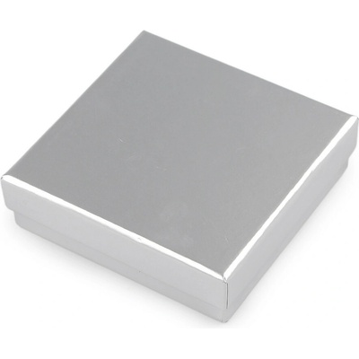 Krabička na šperky 11x11 cm - stříbrná