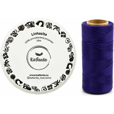 Voskovaná šnúra Linhasita 0,75 mm - farba 369 - 10m