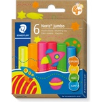 STAEDTLER Пластилин Staedtler Noris Jumbo, 6 цвята, neon (31903-А-NEON)