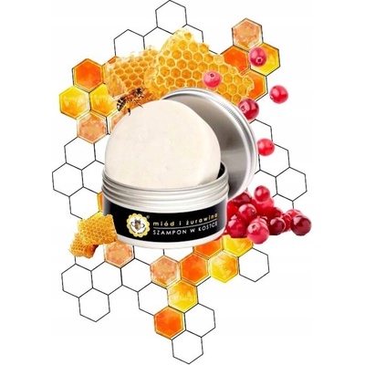 Miodowa Mydlarnia Bee Natural šampon v kostce med a brusinky 70 g