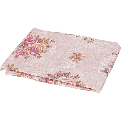 Покривка в цвят пепел от рози с цветя - кръгла 180