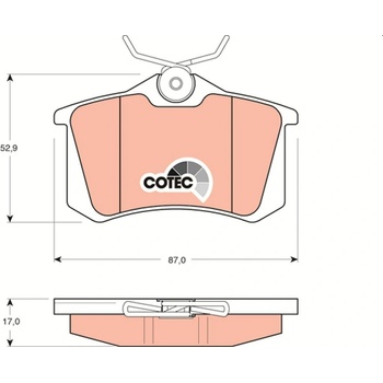 TRW Sada brzdových platničiek kotúčovej brzdy GDB1330 GDB1330
