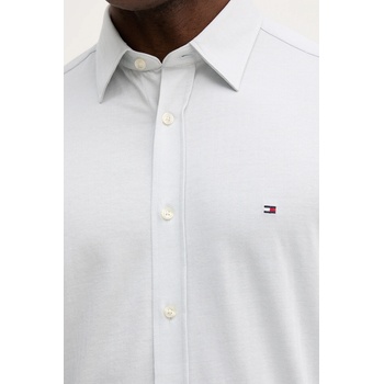 Tommy Hilfiger Памучна риза Tommy Hilfiger в синьо със стандартна кройка с класическа яка MW0MW39479 (MW0MW39479)