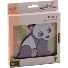 Jouéco the Wildies Family drevené mini puzzle Bear