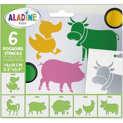 Aladine Šablony 15x12,5 cm 6 ks Farma
