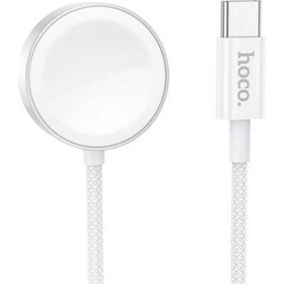 hoco. Apple Watch Ultra 3 49 мм HOCO CW59 Настолно зарядно устройство Type-C Бързо зарядно, зарядно устройство за Apple Watch/зарядно устройство за Samsung Watch, БЯЛО (CW59)
