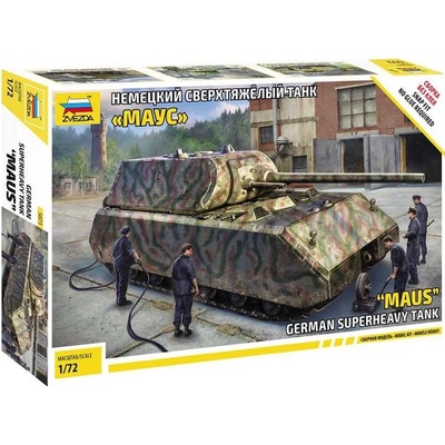 Zvezda Pz.Kpfw.VII Maus Snap FitModel Kit tank 5073 1:72